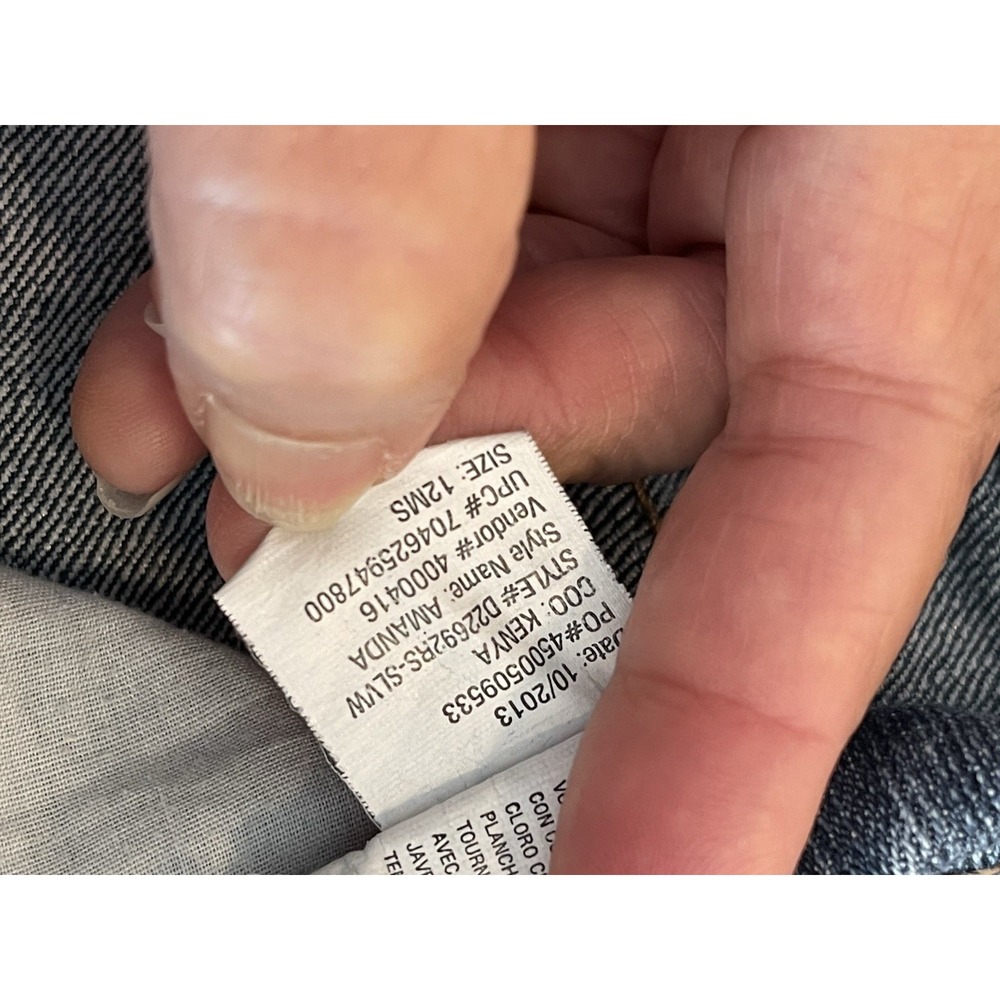 GLORIA VANDERBUILT Amanda Missy Short Sz12 Indigo Denim, Kenya - Picture 7 of 8